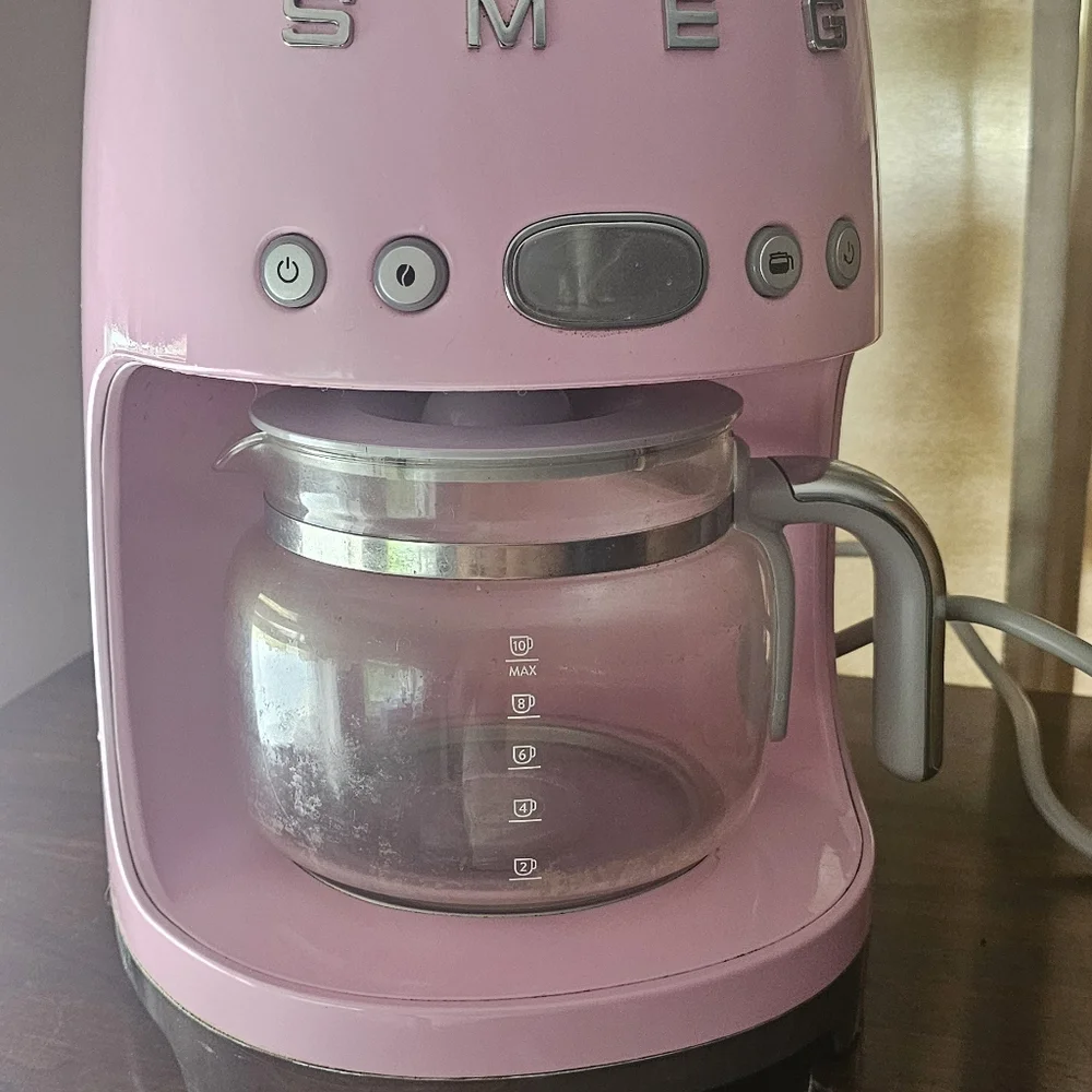 SMEG Retro Style Coffee Maker - Pastel pink
